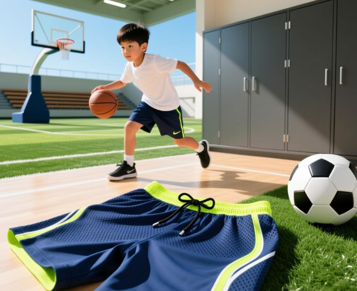 Boys' Athletic Performance Shorts – Quick-Dry, Breathable Activewear for Soccer, Sports, and Casual Wear, Multiple Sizes & Colors Available